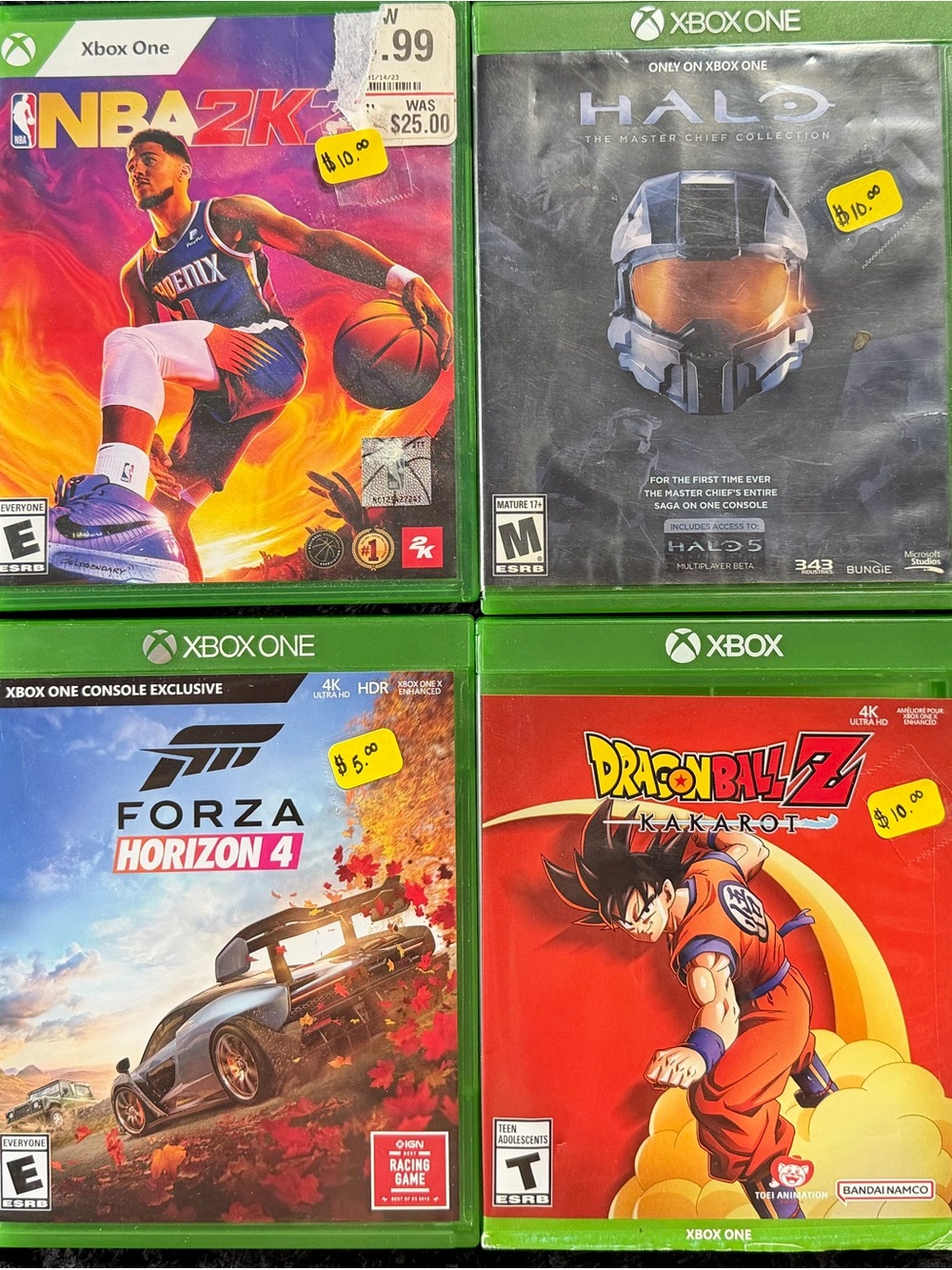 7 games all in their cases except the super cross one. They all work!